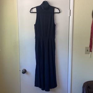Vintage Ralph Lauren Silk Midi Turtleneck Dress